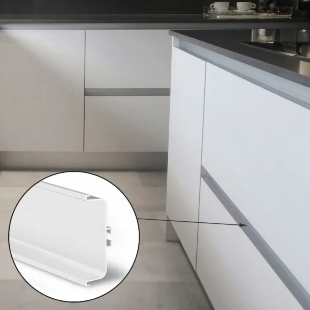 Perfil Sistema Gola Horizontal Intermedio Blanco 8007