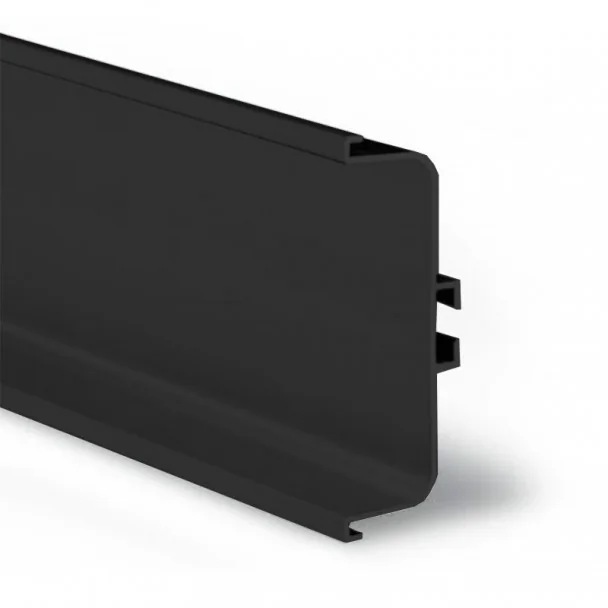Perfil Sistema Gola Horizontal Intermedio Negro 8007