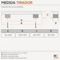 Tirador 4088E Cromo Mate Cocina
