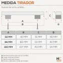 Tirador 4059E Cromo Mate Cocina