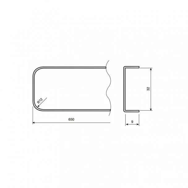 Tapa Terminal para Encimera Post-formada de 4 cm