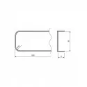 Tapa Terminal para Encimera Post-formada de 4 cm