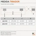 Tirador 4773 Cromo Mate Cocina