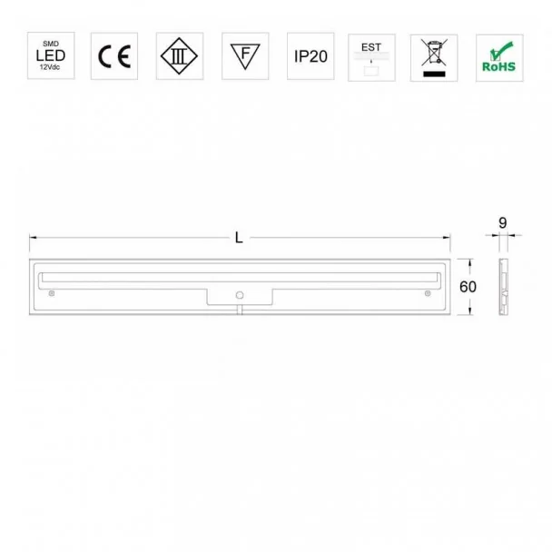 Regleta Led 12V 5500K Emiled