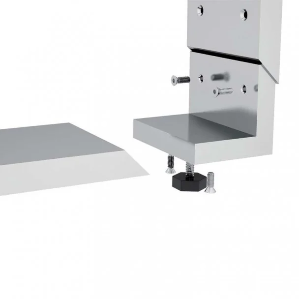 Estructura Península Cocina en Aluminio Brillo