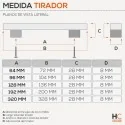 Tirador 4767 Cromo Mate Cocina