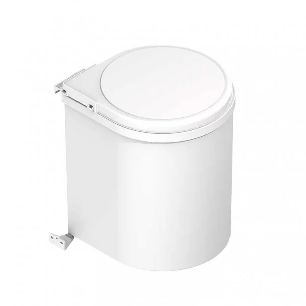 Cubo Basura Redondo Blanco 13 L