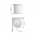 Cubo Basura Redondo Blanco 13 L
