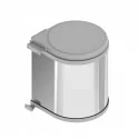 Cubo Basura Redondo Inox 13 L