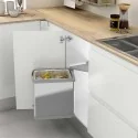 Cubo Basura Rectangular Inox 21 L