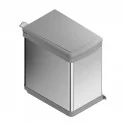 Cubo Basura Rectangular Inox 21 L