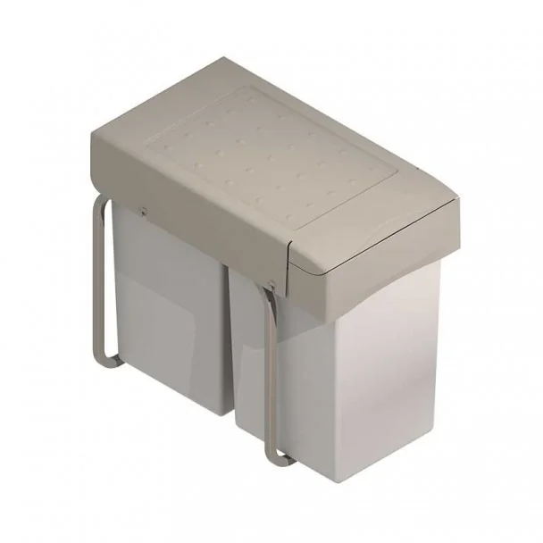 Cubo Basura Ecológico Rectangular 14 + 14 L