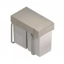 Cubo Basura Ecológico Rectangular 14 + 14 L