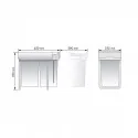 Cubo Basura Ecológico Rectangular 14 + 14 L
