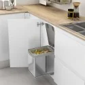 Cubo Basura Ecológico Acero Inoxidable Rectangular 16 L