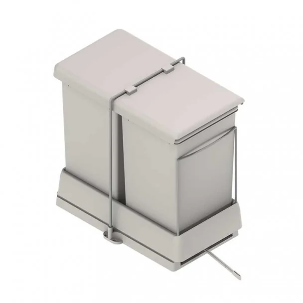 Cubo Basura Ecológico Rectangular 14 + 14 L Automático