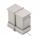 Cubo Basura Ecológico Rectangular 14 + 14 L Automático