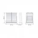 Cubo Basura Ecológico Rectangular 14 + 14 L Automático