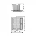 Cubos Reciclaje Basura para Cajón Mod. J