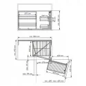 Bastidor Extraible Articulado Mueble Rincón Línea Clásica C