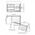 Bastidor Extraible Articulado Mueble Rincón Línea Compact