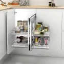 Bastidor Extraíble Rinconero Articulado Compact Cromo