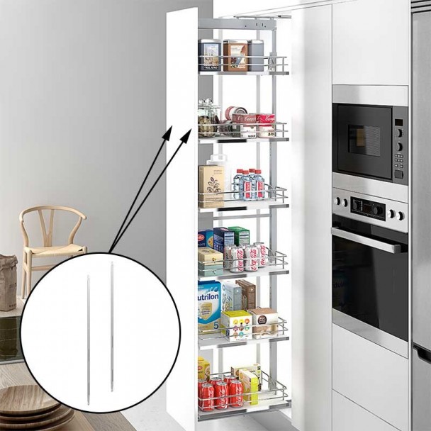 Juego Barras Sujección Frontal Bastidor Columna Extraible