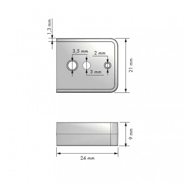 Empalme de Unión para Barras de Soporte Accesorios de Cocina