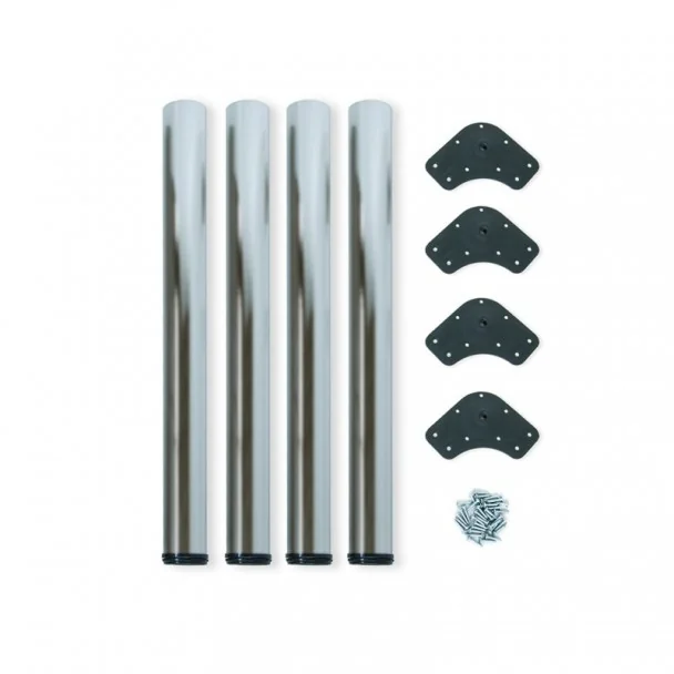 Pata de Mesa Regulable en Acero Diámetro 60 mm (4 uds)