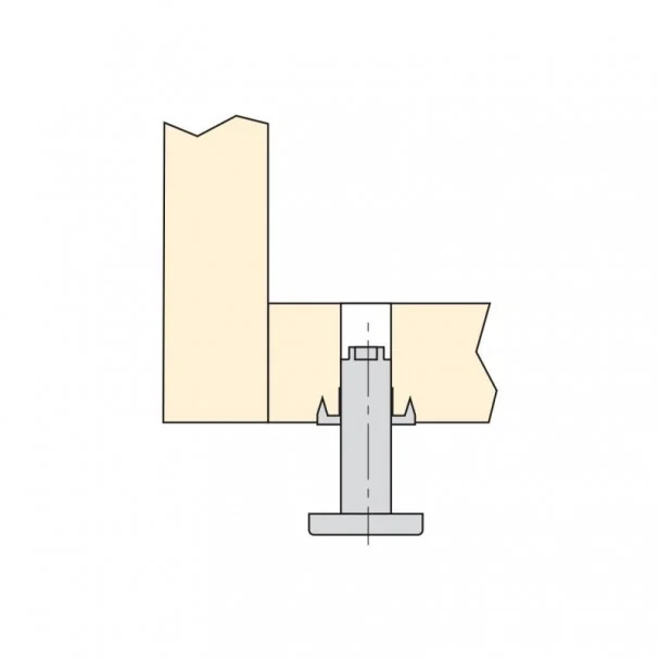 Pie Nivelador Mueble con Base Circular M10 D. 23 mm (20 uds)