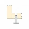 Pie Nivelador Mueble con Base Circular M10 D. 23 mm (20 uds)