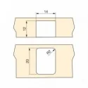 Rueda Auxiliar para Muebles D. 13 mm para Tapa Giratoria