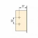 Bisagra 100º con Freno y Excéntrica Emuca X91 (2 uds)
