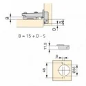 Bisagra 100º con Excéntrica Emuca X91N (2 uds)