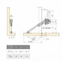 Compases para Muebles con Puertas Abatibles 20-70 N kg x cm