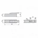 Pistón Amortiguador para Puertas Mildy (10 uds)