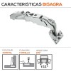 Bisagra 155º Gran Ángulo Blum para Puertas de Cocina