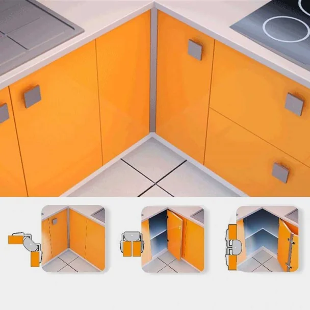 Bisagra Rincomatic RincoPlus40 para Muebles Rincón de Cocina