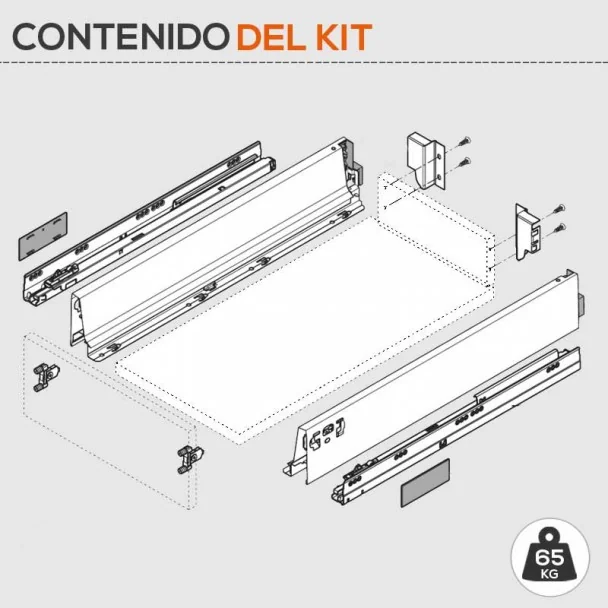 Cajón Blanco 65 kg Tandembox Antaro M