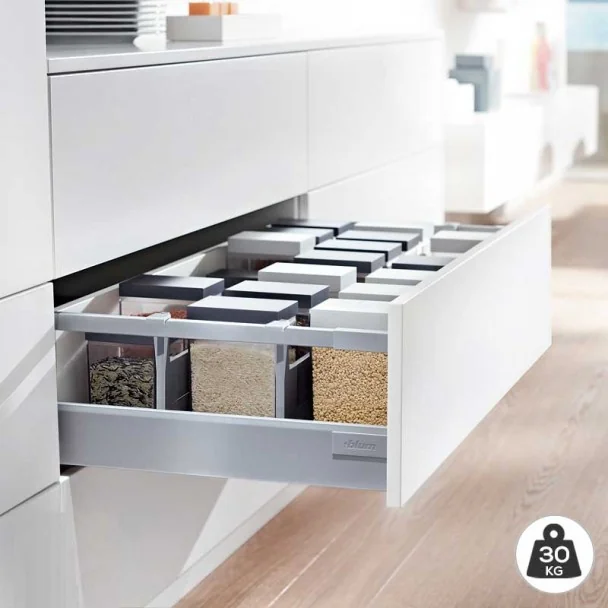 Cacerolero Gris 30 kg Blum Tandembox Antaro D para Cocina