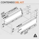 Cacerolero Gris 30 kg Blum Tandembox Antaro D para Cocina
