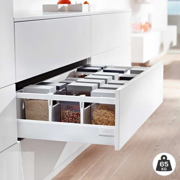 Cacerolero Blanco 65 kg Blum Tandembox Antaro D para Cocina