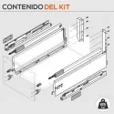 Cacerolero Blanco 65 kg Blum Tandembox Antaro D para Cocina