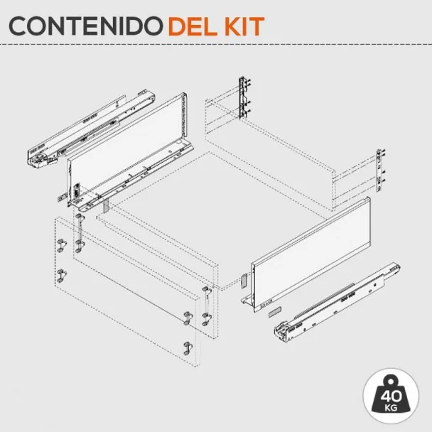 Cacerolero Gris 40 kg Legrabox Pure C
