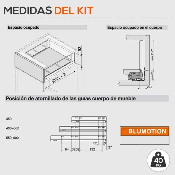 Cacerolero Gris 40 kg Legrabox Free C