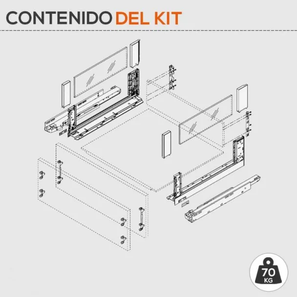 Cacerolero Gris 70 kg Legrabox Free C