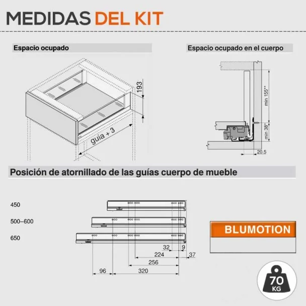 Cacerolero Gris 70 kg Legrabox Free C