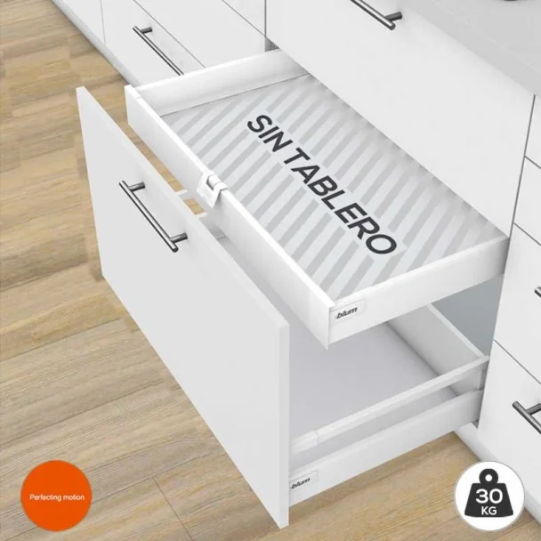 Cajón Interior Blanco 30 kg Tandembox Antaro M para cocina