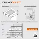 Cajón Interior Blanco 30 kg Tandembox Antaro M para cocina