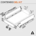 Cajón Interior Blanco 65 kg Tandembox Antaro M para cocina